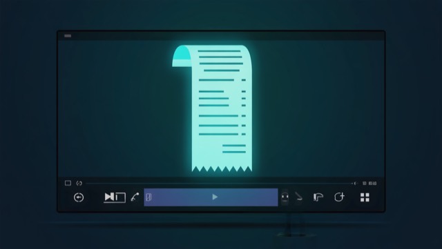 Per-video usage receipts